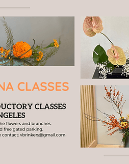 Three Ikebana Introductory Classes